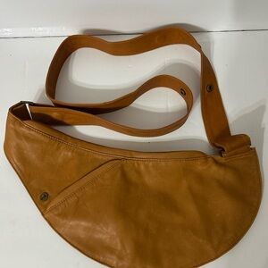 SASH Cognac Leather Crossbody Bag
